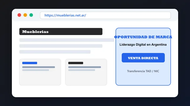 Modelo de aplicación comercial y proyectos digitales para mueblerias.net.ar